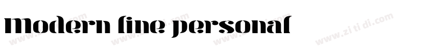 Modern line personal字体转换
